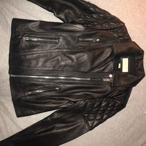 MICHAEL Michael Kors - Black Moto Jacket - Size M